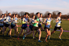 Mens under-17s North Eastern Cross Country, Redcar. Photo:  David T. Hewitson/Sports for All Pics